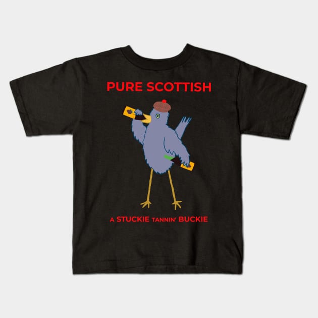 A Stuckie Tannin' Buckie Kids T-Shirt by TimeTravellers